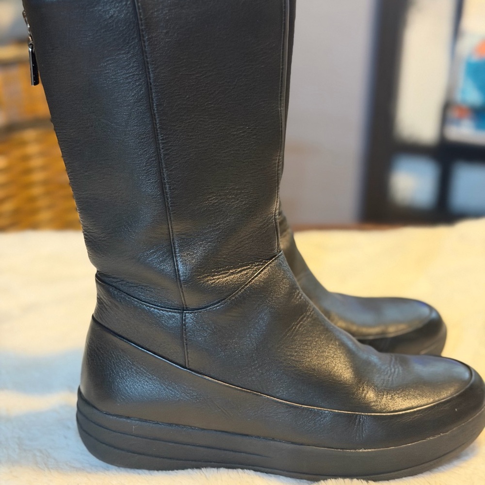 Fitflop Black Ankle Boots - Picture 6 of 10